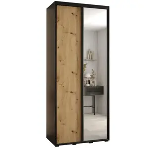 Szekrény 45 Canaris 3 110 fekete/artisan/fekete kép