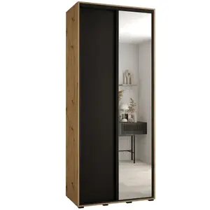 Szekrény 45 Canaris 3 120 artisan/fekete/fekete kép