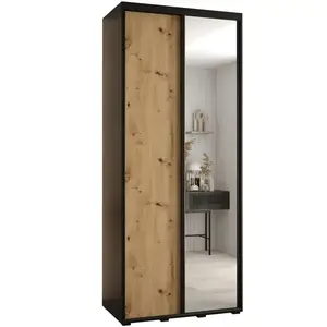 Szekrény 45 Canaris 3 120 fekete/artisan/fekete kép