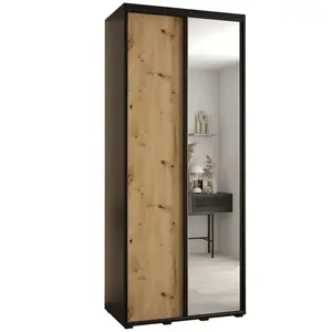 Szekrény 45 Canaris 3 130 fekete/artisan/fekete kép