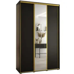 Szekrény 45 Canaris 3 160 fekete/gold kép