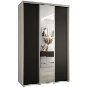 Szekrény 45 Canaris 3 170 fehér/fekete/silver kép