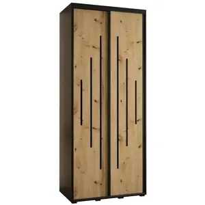 Szekrény 45 Canaris 12 120 fekete/artisan/fekete kép