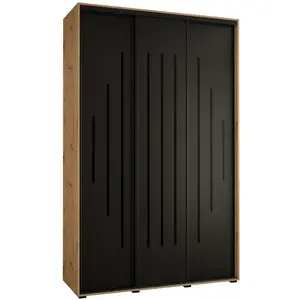Szekrény 45 Canaris 12 170 artisan/fekete/fekete kép