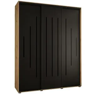 Szekrény 45 Canaris 12 200 artisan/fekete/fekete kép