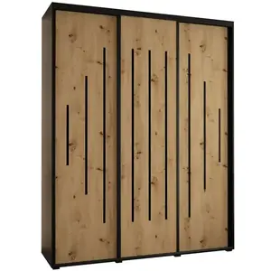 Szekrény 45 Canaris 12 200 fekete/artisan/fekete kép