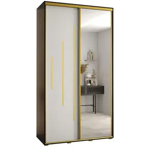 Szekrény 45 Canaris 13 140 fekete/fehér/gold kép