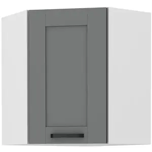 Konyhaszekrény LUNA DUSTGREY/fehér 60X60 GN-72 2F (45°) kép