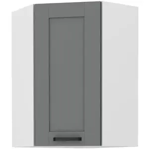 Konyhaszekrény LUNA DUSTGREY/fehér 60X60 GN-90 1F (45°) kép