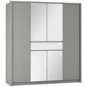 Szekrény Split 200 platinum/tükör kép