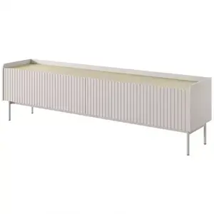 Szekrény RTV Level RTV E 181 2d Beige/tölgy Scandi kép
