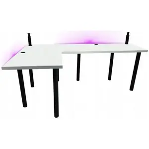 Játék Íróasztal Sarok Low Fehér 202x136x3.6 Modell 3 kép