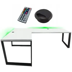 Játék Íróasztal Sarok Loft Low Fehér 202x136x2.8 Modell 2 kép