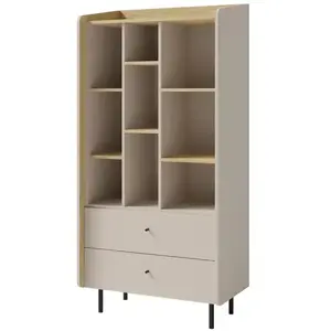 Vitrin Alessio AE6 2S Bézs /Tölgy kép