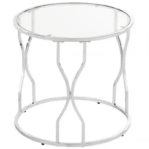 Dohányzóasztal Gc7281 55x55x53 Króm/üveg kép