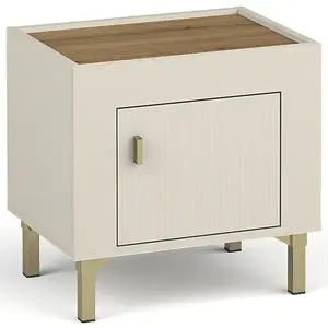 Éjjeliszekrény Mossa M11 tölgy whisky/cashmere kép