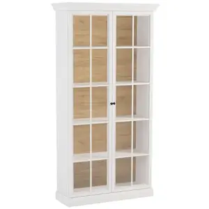 Vitrin Lucca W2D fehér opal kép
