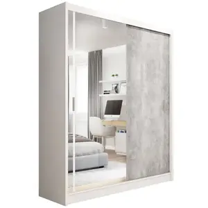 Szekrény Stone 203 fehér/beton kép