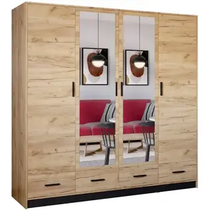 Szekrény Sophie 200 craft/fekete kép