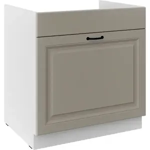 Konyhaszekrény Stilo claygrey/fehér 80ZL 1S BB kép