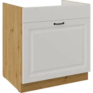 Konyhaszekrény Stilo fehér matt/artisan 80ZL 1S BB kép