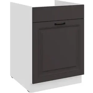 Konyhaszekrény Stilo grafit matt/fehér 60ZL 1S BB kép