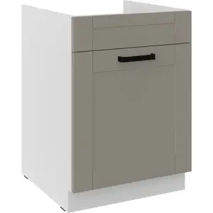 Konyhaszekrény Luna claygrey/fehér 60ZL 1S BB kép