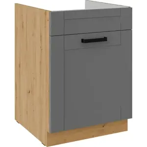 Konyhaszekrény Luna dustgrey/artisan 60ZL 1S BB kép