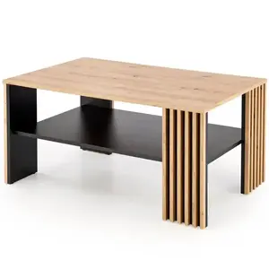 Dohányzóasztal Femina tölgy artisan/fekete kép