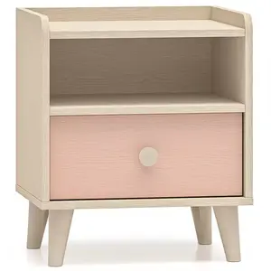 Éjjeliszekrény Mevel 10 Sivatagi homok/Mill. Pink kép