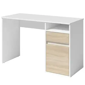 Íróasztal Billa 1d1sz 60 Nfsc B Fehér/Sonoma kép