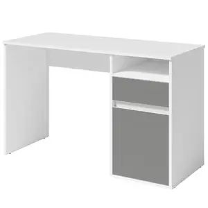 Íróasztal Billa 1d1sz 60 Nfsc B Fehér/Grafit kép