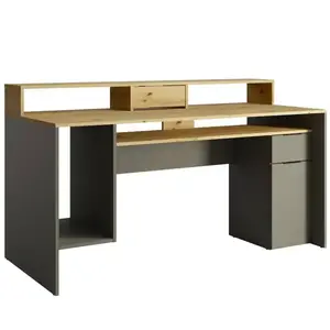 Íróasztal 1d1sz 60 Nfsc B Grafit Rex kép