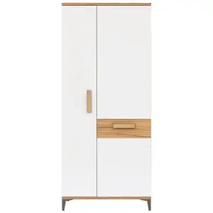 Szekrény Snobi Sb11 Tölgy Craft/Alpesi fehér kép