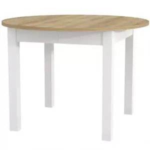 Összecsukható asztal Indus 02 105/240x105cm tölgy riviera/fehér kép