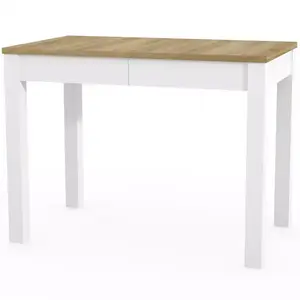 Összecsukható asztal Orion 03 100/160x60cm tölgy riviera/fehér kép