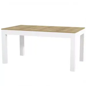 Összecsukható asztal Wenus 160/300x90cm tölgy riviera/fehér kép