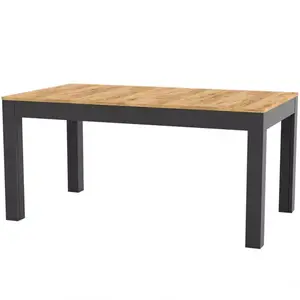 Összecsukható asztal Wenus 160/300x90cm tölgy craft/fekete kép