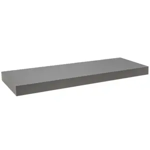 Függő polc FS 60/24 fényes szürke 65095 595x235 kép