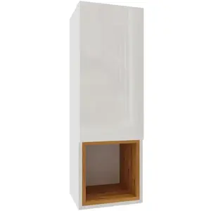 Függő szekrény Izumi 3 WH-DC fehér mat/fényes/artisan kép