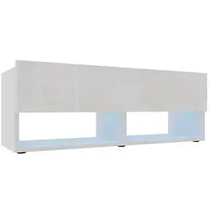 Szekrény RTV Izumi 105 WH fehér mat/fényes kép
