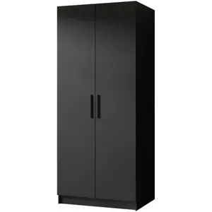 Szekrény Gold 2d Fekete/Fekete kép
