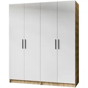 Szekrény X2 Gold 2d Tölgy Craft Aranysárga/Fehér kép