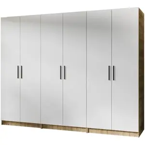 Szekrény X3 Gold 2d Tölgy Craft Aranysárga/Fehér kép