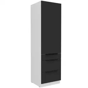 Konyhaszekrény Aria-Bl/Wh Anti Fingerprint 60dks-210 1f 3s kép