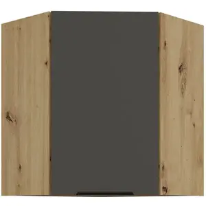 Konyhaszekrény Aria-Gr/Ar Anti Fingerprint 60x60 Gn-72 1f (45°) kép