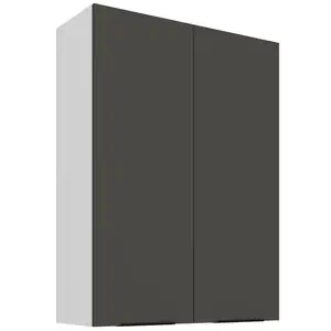 Konyhaszekrény Aria-Gr/Wh Anti Fingerprint 80g-108 2f kép