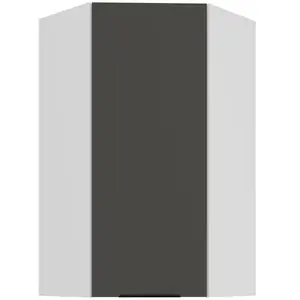 Konyhaszekrény Aria-Gr/Wh Anti Fingerprint 60x60 Gn-108 1f (45°) kép