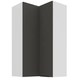 Konyhaszekrény Aria-Gr/Wh Anti Fingerprint 60x60 Gn-108 2f (90°) kép