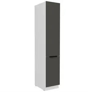 Konyhaszekrény Aria-Gr/Wh Anti Fingerprint 40dk-210 2f kép